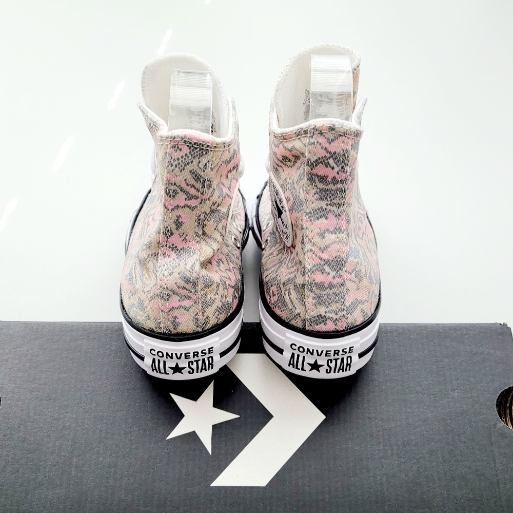 Converse CTAS HI Pale Putty Limestone Grey Pink White Women's 5 - Picture 4 of 6